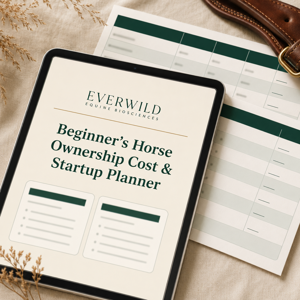 First-Time Horse Ownership Cost Plan